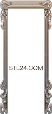Дверные накладки (DVN_0227) 3D модель для ЧПУ станка
