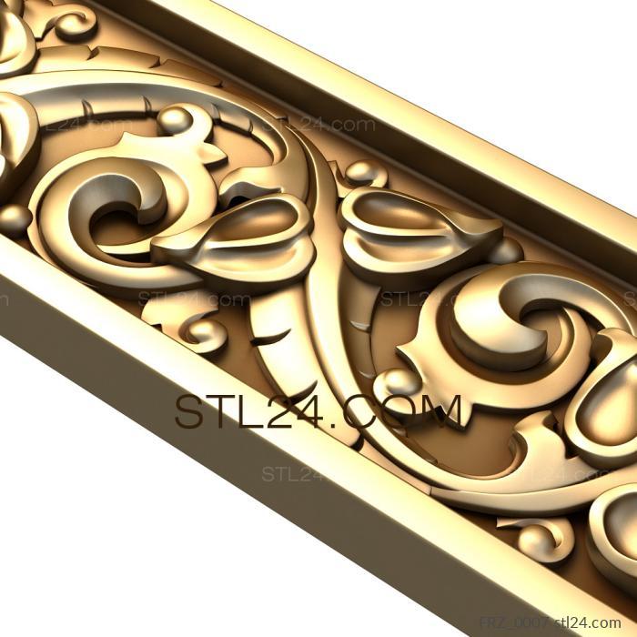 Frieze (Khokhloma painting, FRZ_0007) 3D models for cnc