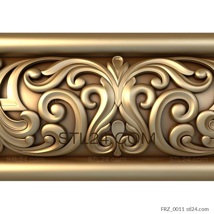 Frieze (Vologda laces, FRZ_0011) 3D models for cnc