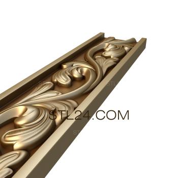 Frieze Calicanthus leaves 3d model