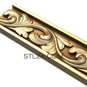 Frieze Calicanthus leaves 3d model