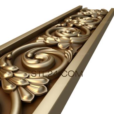 Фризы (Купена, FRZ_0025) 3D модель для ЧПУ станка