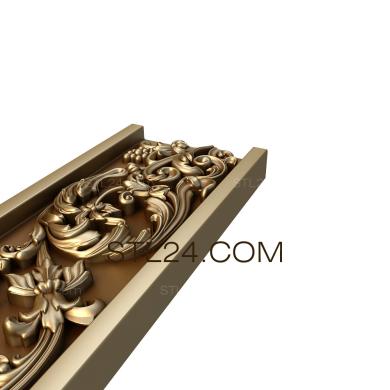 Фризы (Золотарник, FRZ_0030) 3D модель для ЧПУ станка