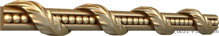 Frieze (Pearl beads, FRZ_0031-9) 3D models for cnc