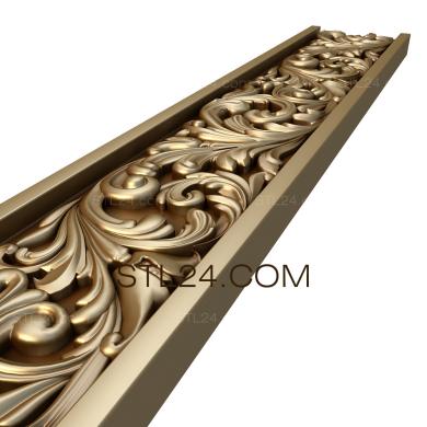 Фризы (Василистник, FRZ_0033) 3D модель для ЧПУ станка