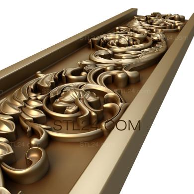 Frieze (Meadow geranium, FRZ_0035) 3D models for cnc