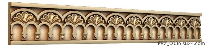 Frieze (Window openings, FRZ_0036) 3D models for cnc