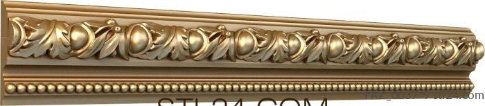 Frieze (Olive branch, FRZ_0037-9) 3D models for cnc