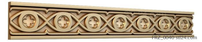 Frieze (Lucky clover, FRZ_0040) 3D models for cnc