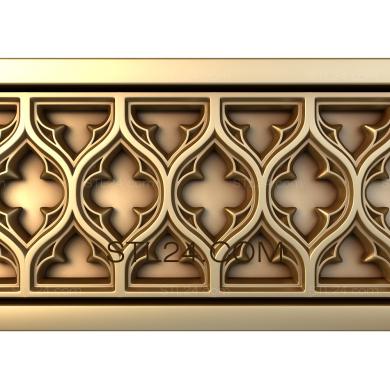 Frieze (Honeycomb gothic, FRZ_0042) 3D models for cnc