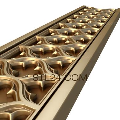 Фризы (Соты готика, FRZ_0042) 3D модель для ЧПУ станка
