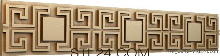 Frieze (Maze, FRZ_0043-9) 3D models for cnc