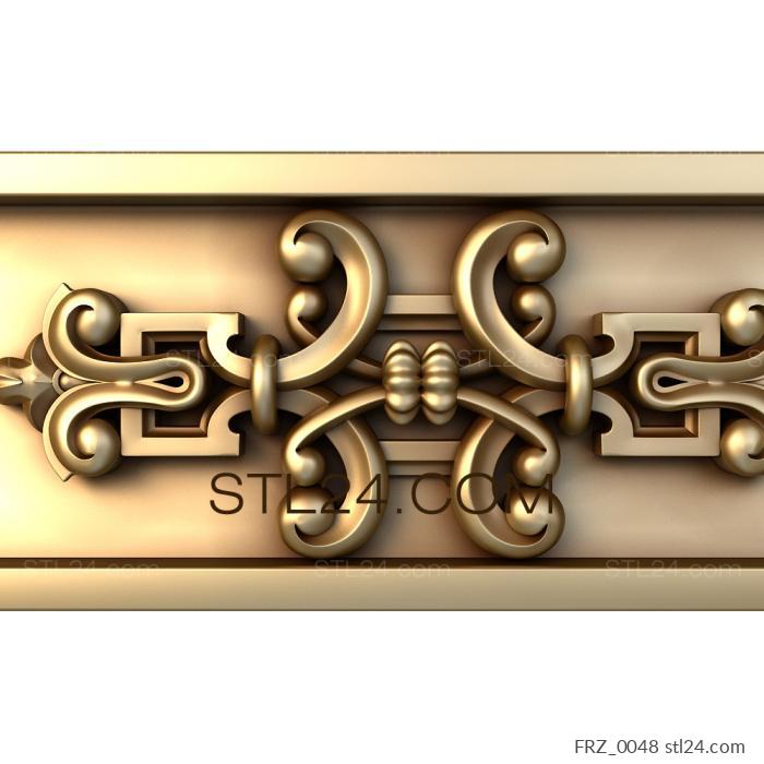 Frieze (Armor of knights, FRZ_0048) 3D models for cnc