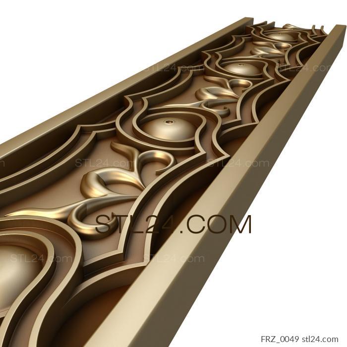 Frieze (Chain mail weaving, FRZ_0049) 3D models for cnc