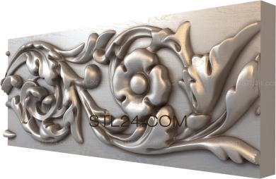 Фризы (Робиния, FRZ_0055-9) 3D модель для ЧПУ станка