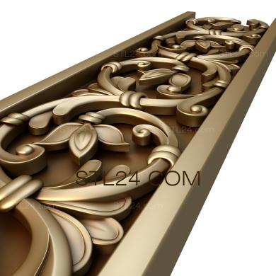 Фризы (Таволга, FRZ_0055) 3D модель для ЧПУ станка