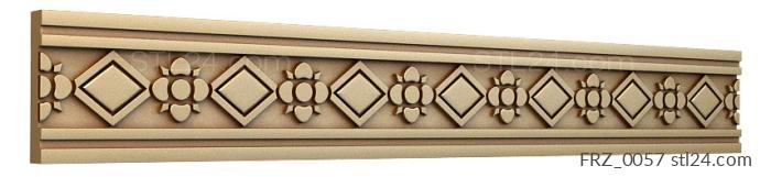 Frieze (Gingerbread board, FRZ_0057) 3D models for cnc