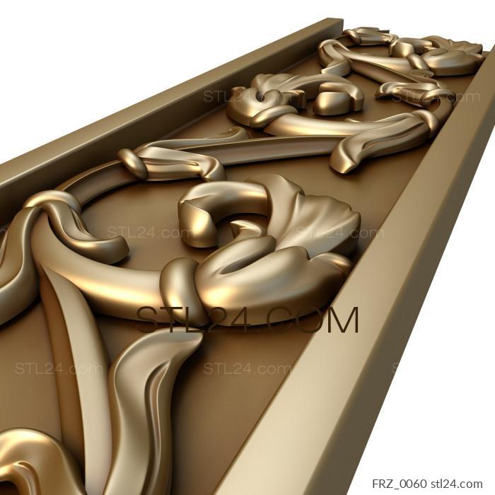 Frieze (Tamarix, FRZ_0060) 3D models for cnc