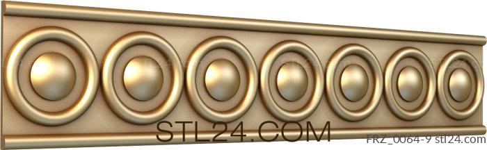 Frieze (Hats, FRZ_0064-9) 3D models for cnc
