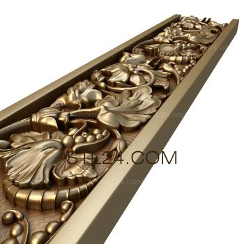 Frieze Yasnotki flowers 3d model