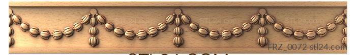 Frieze (Coffee garlands, FRZ_0072) 3D models for cnc