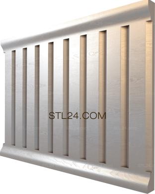 Frieze (Striped wall, FRZ_0073-9) 3D models for cnc