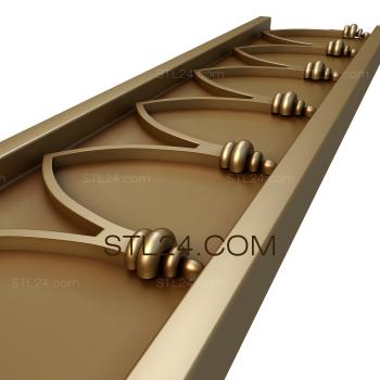 Frieze Gothic wall arches 3d model