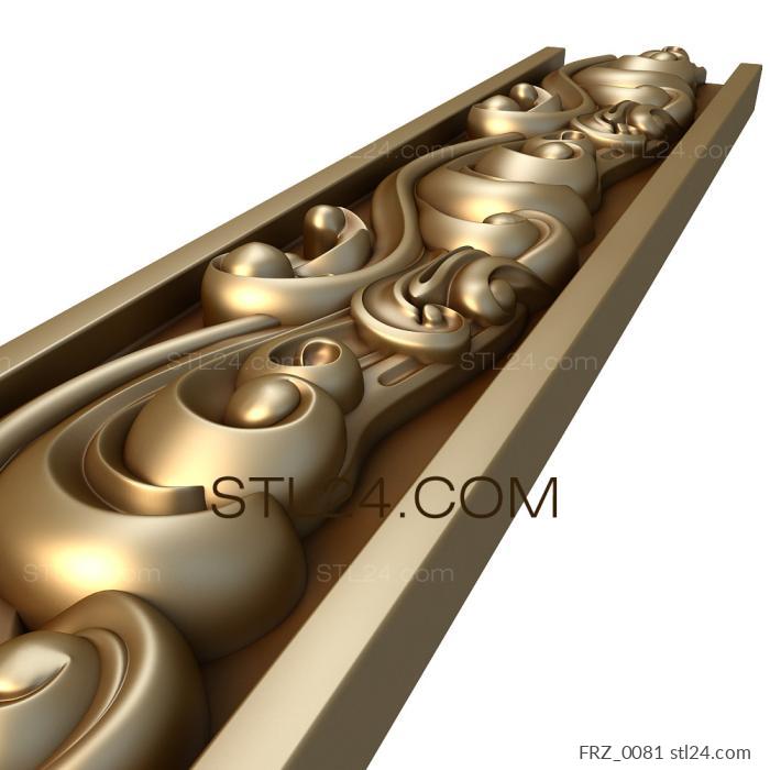Frieze (Sea foam, FRZ_0081) 3D models for cnc