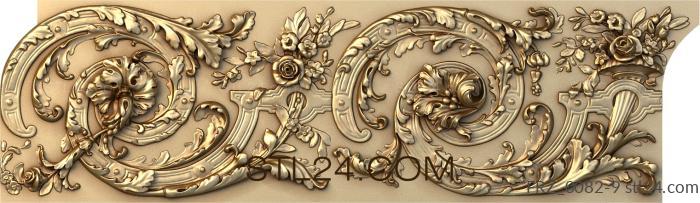 Frieze (Flower dance, FRZ_0082-9) 3D models for cnc