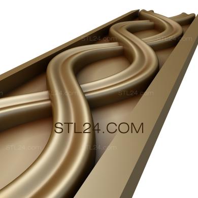Frieze (Two waves, FRZ_0083) 3D models for cnc