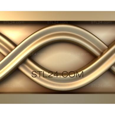 Frieze (Two waves, FRZ_0083) 3D models for cnc