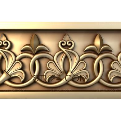 Frieze (Crocuses, FRZ_0084) 3D models for cnc