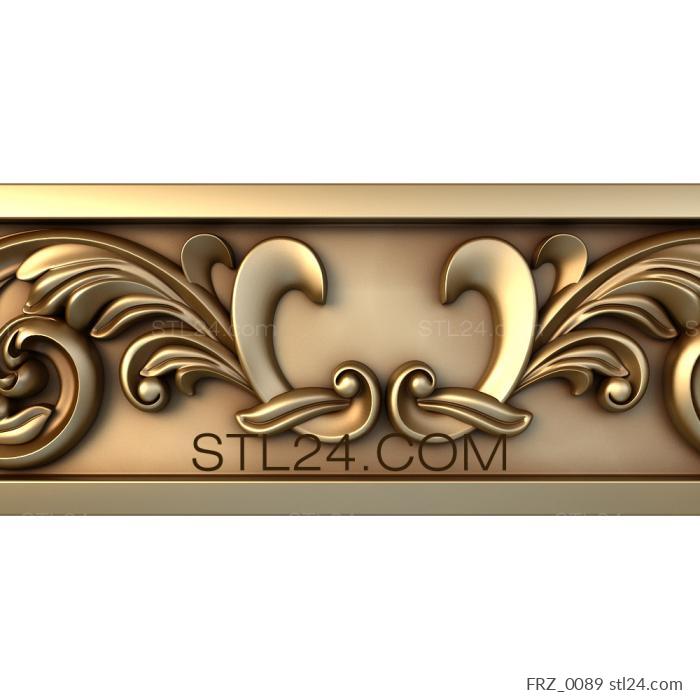 Frieze (Primrose, FRZ_0089) 3D models for cnc