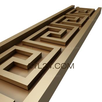 Frieze Motives of greece 3d model