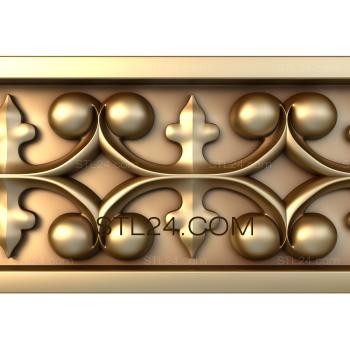 Frieze Grid and pearls 3d model