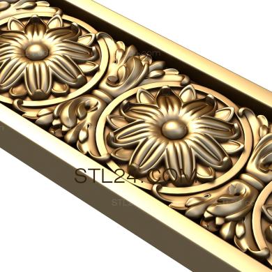 Фризы (Солнышко в круге лента, FRZ_0096) 3D модель для ЧПУ станка