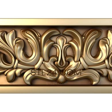 Фризы (Заросли лесные, FRZ_0099) 3D модель для ЧПУ станка