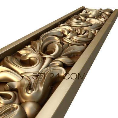 Фризы (Заросли лесные, FRZ_0099) 3D модель для ЧПУ станка