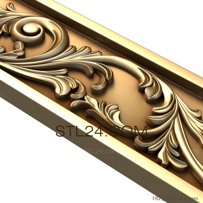 Frieze (Autumn melody, FRZ_0104) 3D models for cnc