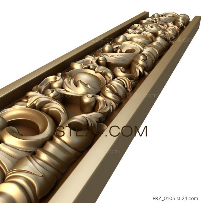 Frieze (Summer melody, FRZ_0105) 3D models for cnc