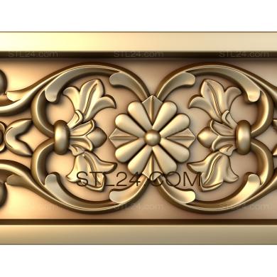 Фризы (Летний вальс, FRZ_0107) 3D модель для ЧПУ станка