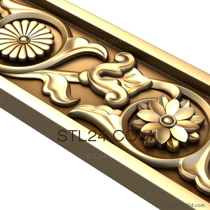 Frieze (Spring melodies, FRZ_0108) 3D models for cnc