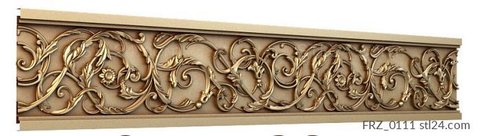 Frieze (Weaving frivolite, FRZ_0111) 3D models for cnc