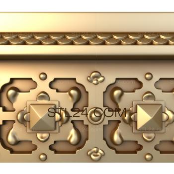 Frieze Cutting of stones 3d model