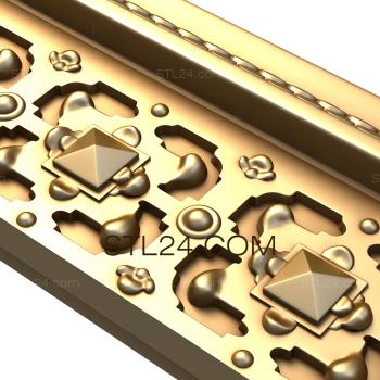 Frieze Cutting of stones 3d model