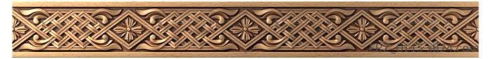 Frieze (Cross and weave, FRZ_0115) 3D models for cnc