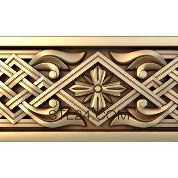 Frieze Cross and weave 3d model