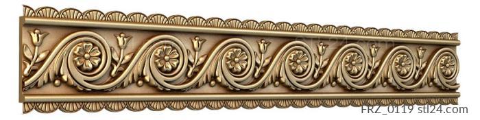 Frieze (Sea breeze, FRZ_0119) 3D models for cnc