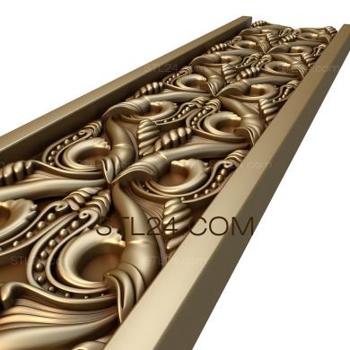 Фризы (Раковины и жемчужины, FRZ_0120) 3D модель для ЧПУ станка