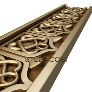 Frieze (Flagged ribbon, FRZ_0141) 3D models for cnc